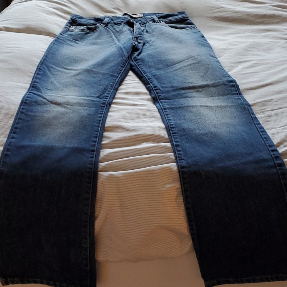 Vintage blue jeans.